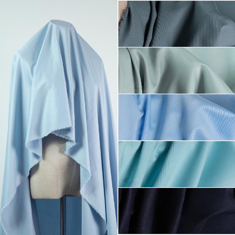 Stræk Effektiv Ensfarvet Bambusstof Blødt Behageligt til DIY Syning Dame Business Casual Skjortekjole Bukser Pyjamas Tøjstof