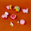 Cartoon Cute Kirby Burger French Fries Chef Style Food Series Model Set Ornament
