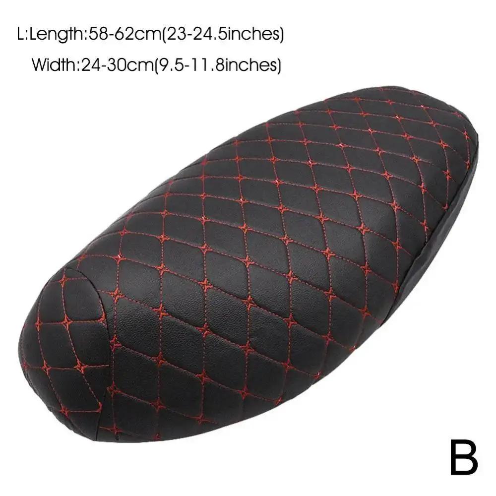 Motorcycle Seat Cover Thickened Waterproof Anti-skid Seat Protection 3D Faux Leather Seat Pad Protective Cover for Motorcycle