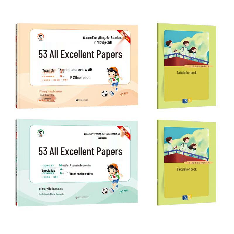 53 Daily Practice 6th Grade Primary School Synchronous Test Papers Set (2025 Edition)