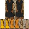 Stylish Summer Women's Short Sleeves V-neck Tunic Midi Dress For Plus Size Fashion