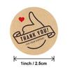 500pc Round Stickers Thank You Kraft Stickers 1 inch Wedding Pretty Gift Cards Envelope Sealing Label Stickers Stationery