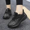 

Autumn Winter Sports Shoes for Women Leather Running Shoes Woman Slip On Lightweight Walking Shoes Black Ca… More 42