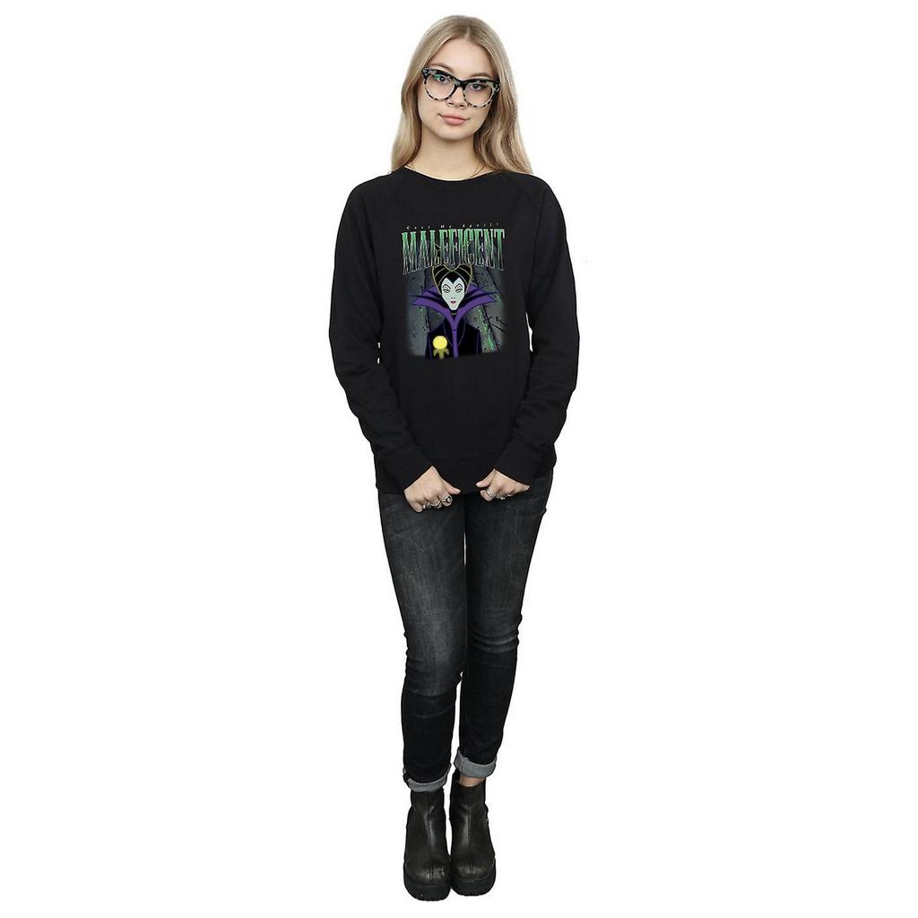 Sleeping Beauty Womens/Ladies Maleficent Montage Cotton Sweatshirt