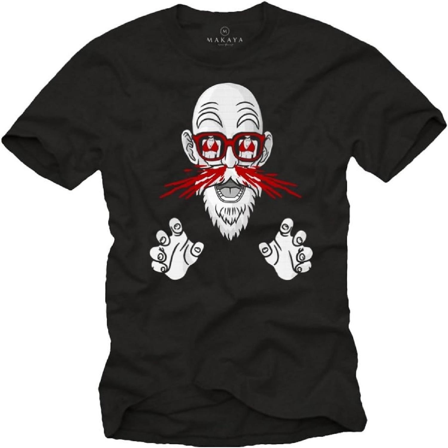 

Muten Roshi Nosebleed - Dragon Gym Old Master - Funny Geek Gifts - Manga T-Shirt for Men XXXXXL різнокольоровий