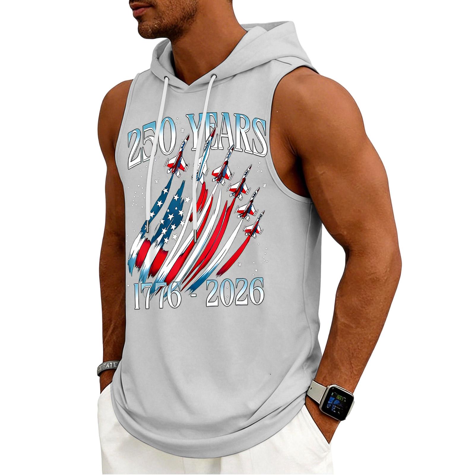 

Men s Tank Top Gym Sleeveless Hoodie Shirt Washed Sports Muscle Shirts Fitness Vest With Hood XL білий