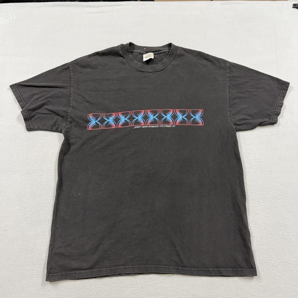 Vintage James Taylor Shirt Mens XL Black Hourglass Tour Summer 97 Concert Tee Unisex T-Shirt