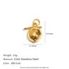 MamacitaSlay 316L Stainless Steel Enamel Fruit Cake Charms Earrings Necklace Bracelet DIY Accessories Women's Cute Pendant Gift