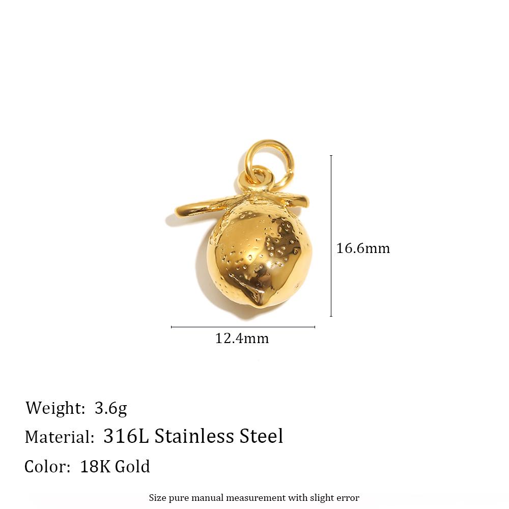 MamacitaSlay 316L Stainless Steel Enamel Fruit Cake Charms Earrings Necklace Bracelet DIY Accessories Women's Cute Pendant Gift