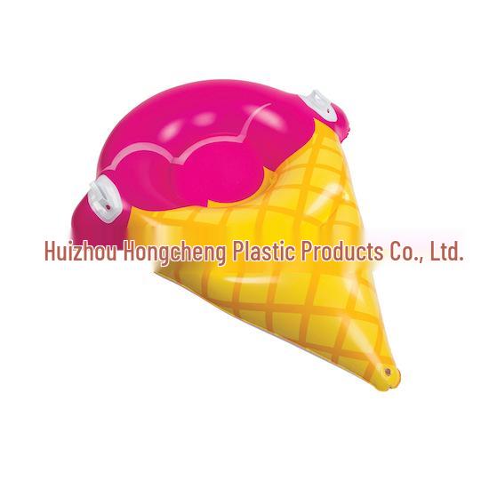 Inflatable Thickened Bear-Shaped Snow Tube with Handle for Adults