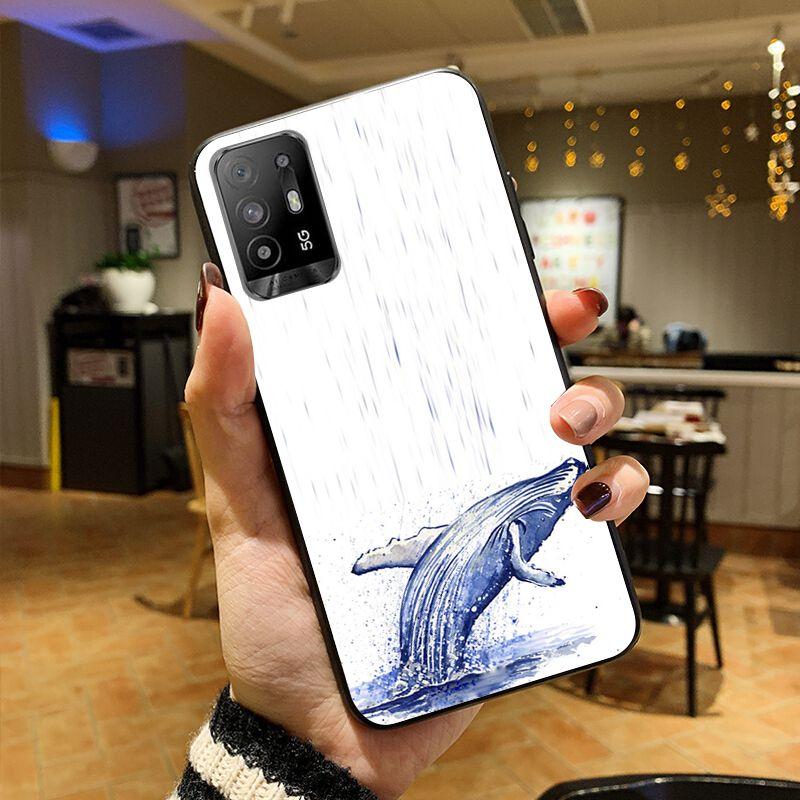 Funda Dance Of Dolphin Phone Cover For OPPO A74 A94 5G A3S A5 A5S A9 A12 A15 A15S A52 A53 A53S A72 A73 2020 A91 5G Cases Coque