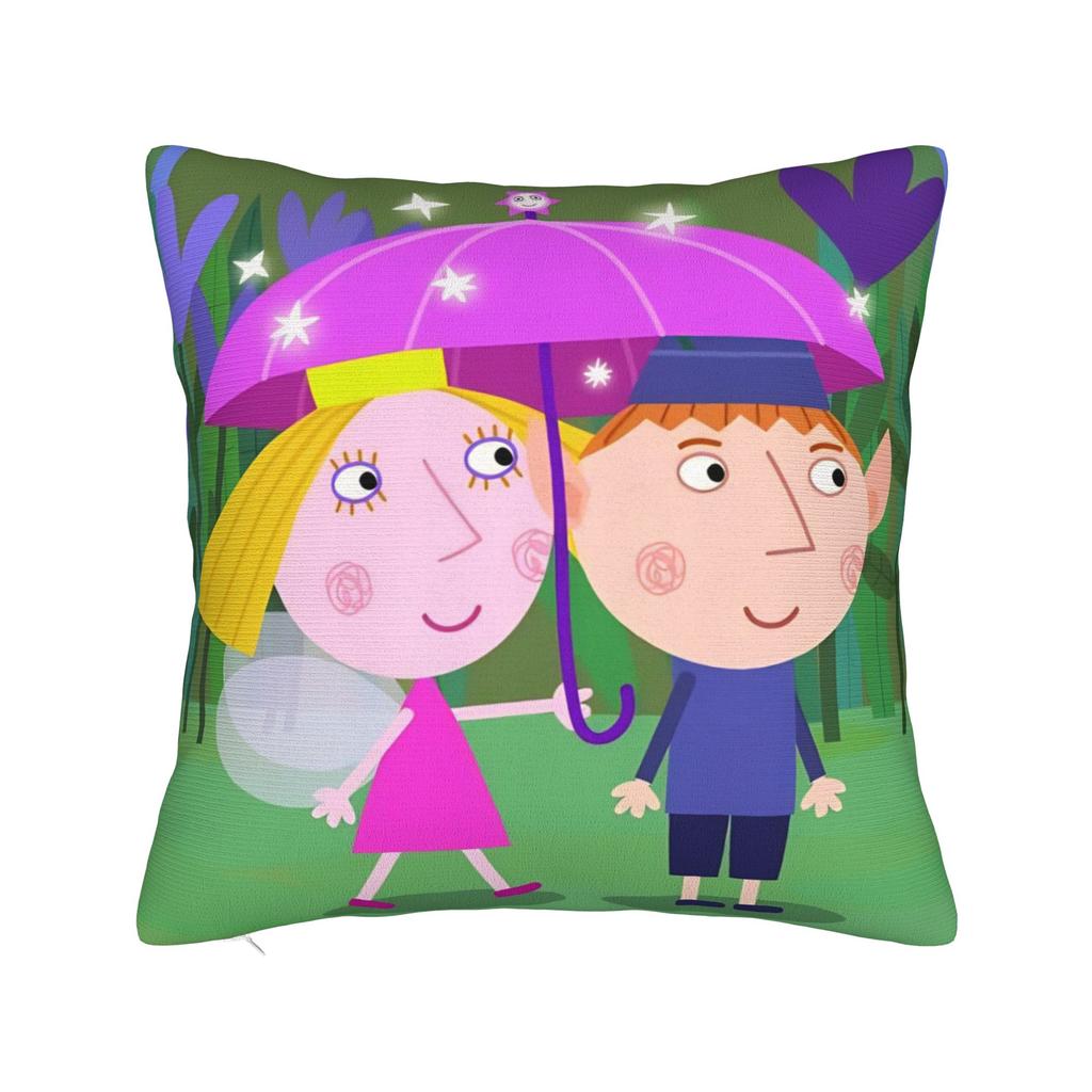 Cartoon B-Bens & H-Hollys Pillow Case Graphic Pillow Cover Retro Trendy Pillowcases For Sofa Home Decor