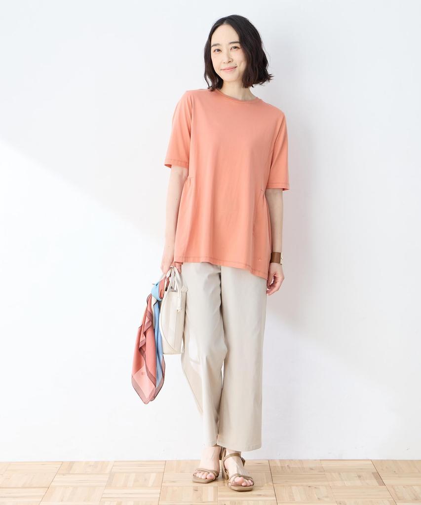 DECOY Cooling and UV Protection Cotton Premium Peplum Orange Pullover, Women's, 491203,
