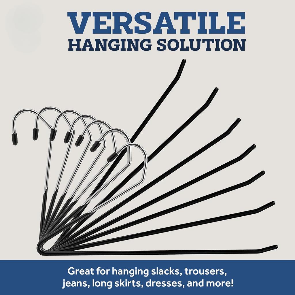 1pc Stainless Steel Pants Hanger Non-slip Pants Rack Household Non-trace Hanging Pants Clip Special Hanger Storage Device