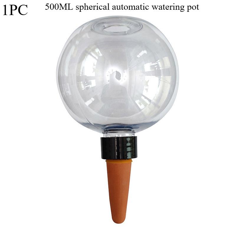 

1 шт. 500 мл прозрачное сферическое устройство для автоматического полива, подходит для систем капельного полива для суккулентов и комнатных растений, длительное увлажнение 1PC