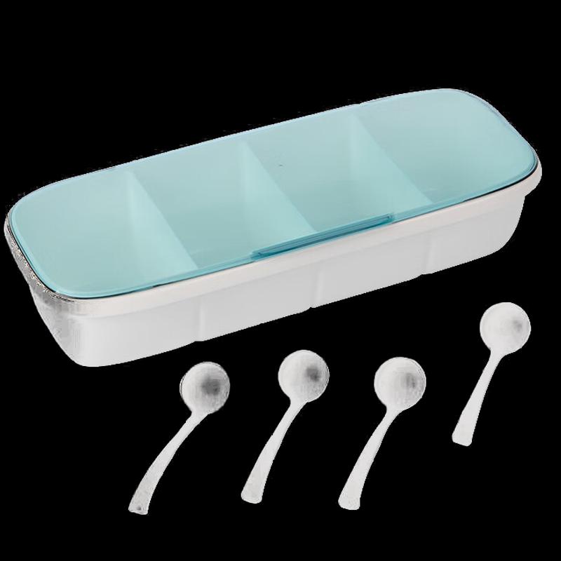 Chahua 4-Compartment Plastic Seasoning Box