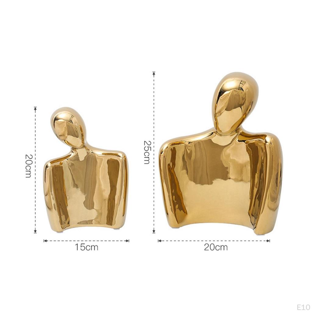 Abstract Character Ornament, Couples Sculptures Affectionate Embrace Statue for TV Stand