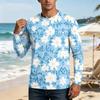 Herren 50+ Sonnenschutzshirt Langarm, Blockierendes Angel-Wander-Shirt, Leichtes Outdoor-Top