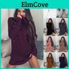 Yüksek Yaka Kalın Örgü Jumper Mini Elbise Üst