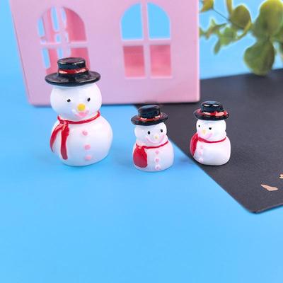Santa Claus, Snowman & Reindeer Christmas Mini Decoration Resin Figurine