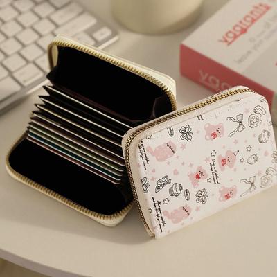 New Bowknot Coin Purse PU Leather Large Capacity Short Wallet Kitty Gift Bag Girls Students