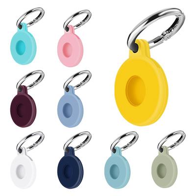 Silicone Case For Apple Airtags Cover Protective Shell Tracker Accessories Anti-scratch Sleeve Keychain For Apple Air Tag Case