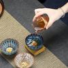 Gold-inlaid Jun kiln, kiln-changed Jianzhan teacup, handmade rimmed large Kung Fu tea set, teacup, teacup, master cup