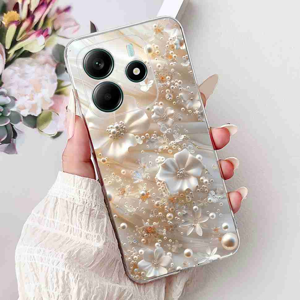 For Xiaomi Redmi Note 14 5G Case New Design Flowers Soft Silicone TPU Cover For Redmi Note 14Pro note14 Pro 5G 6.67" Bumper Bags