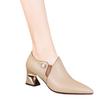 Fashion Autumn  Winter New Collectionomen Fashion Sweet Light Weight Comfort Square High Heel Boots Lady Casual Spring Autumn Boot