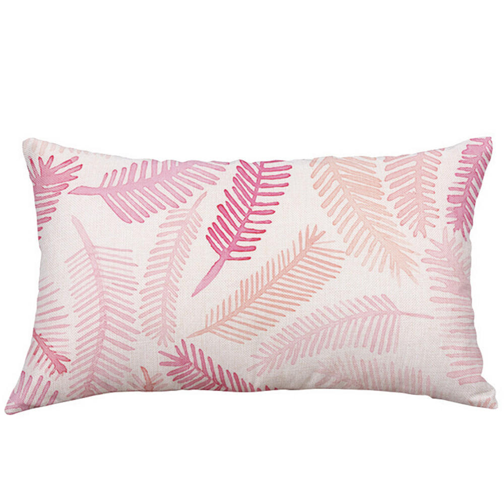 Rectangle Cushion Cover Silk Throw Pillow Case Pillowcase 