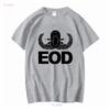 T Shirt J1828 Coat of Arms Eod Blasters Low Visibility Army long or short sleeves vintage Washed Unisex designer clothes homme