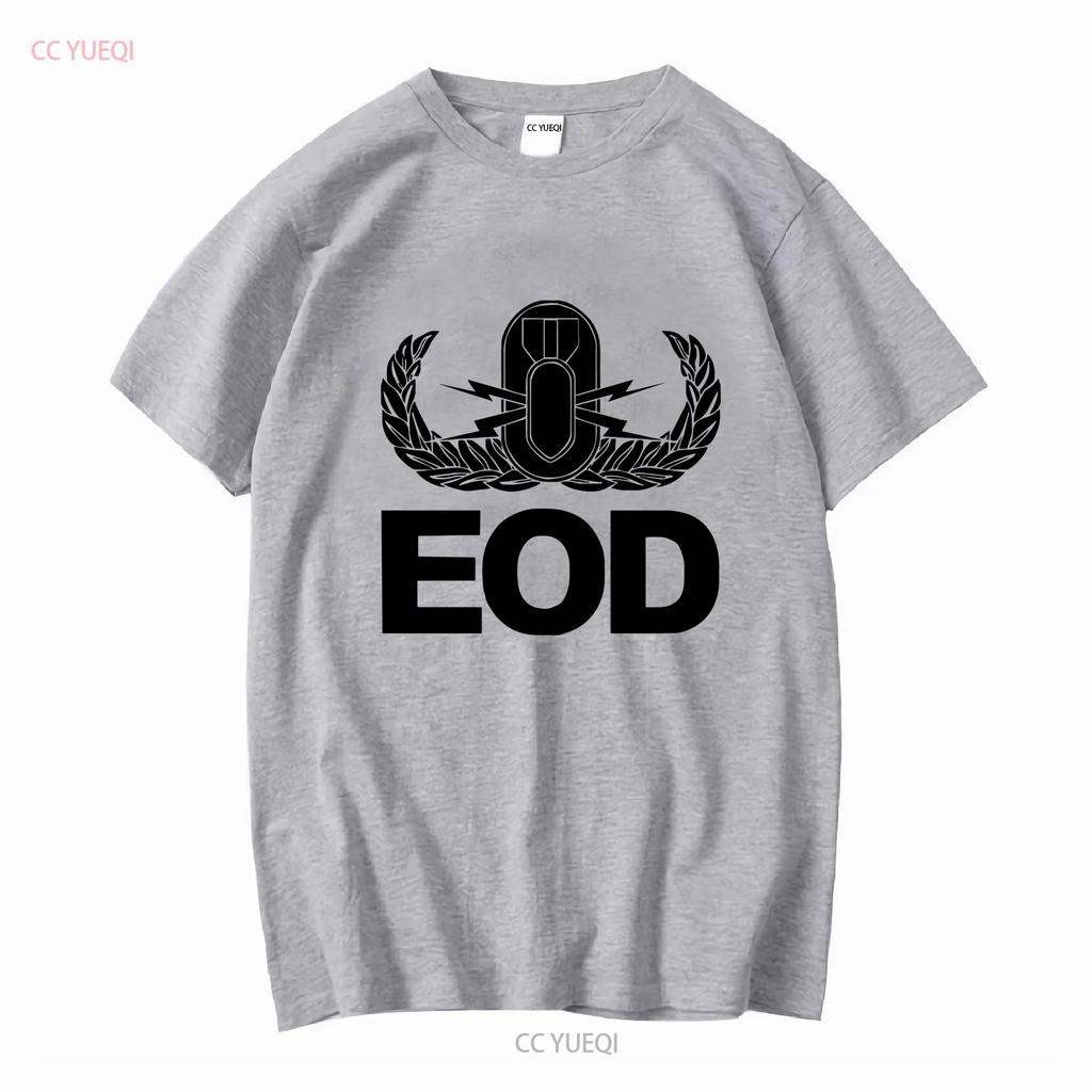 T Shirt J1828 Coat of Arms Eod Blasters Low Visibility Army long or short sleeves vintage Washed Unisex designer clothes homme