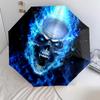 1Pc Skulls Automatic Umbrella - Suitable Travel Outdoor Portable Umbrella Birthday Gift Daily Essentials