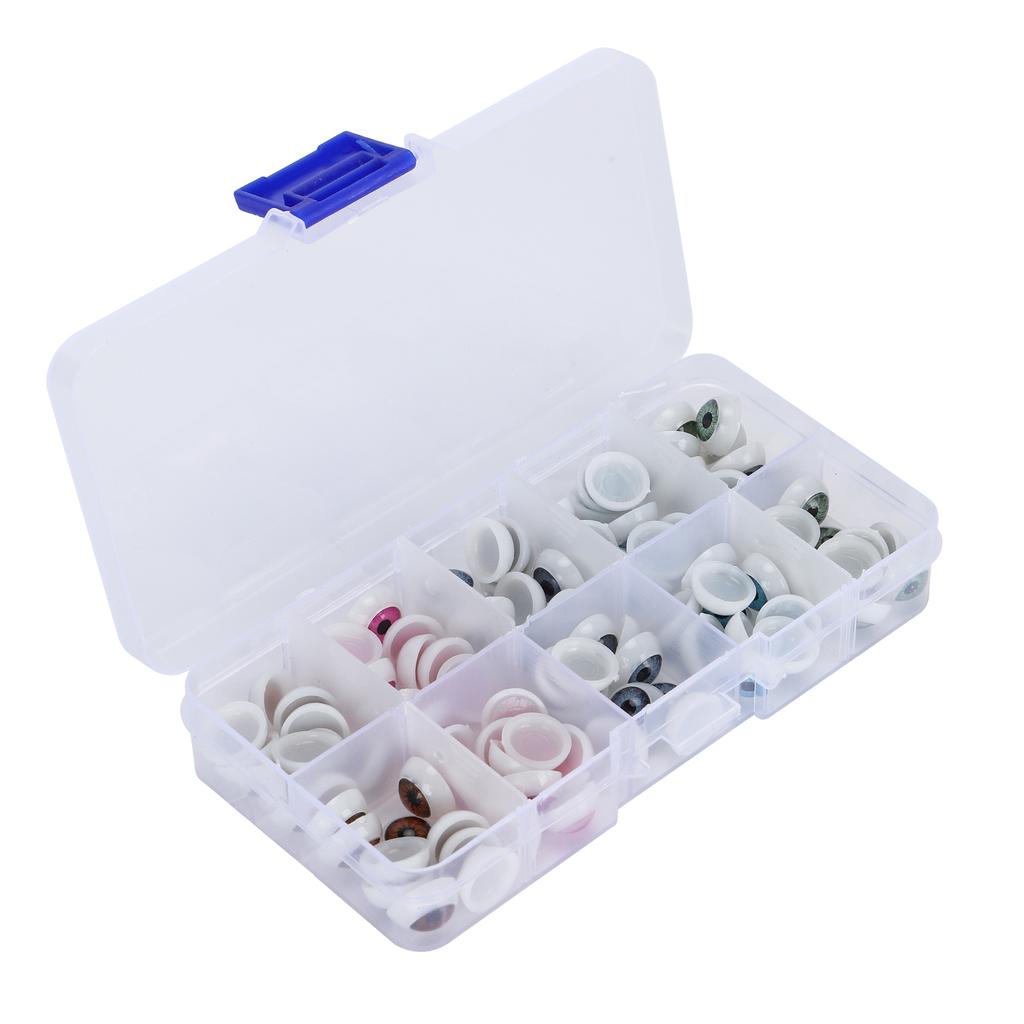 Doll Eyeballs Half Round Plastic Eyes Colorful DIY Bear Crafts Materials Halloween Accessories12MM
