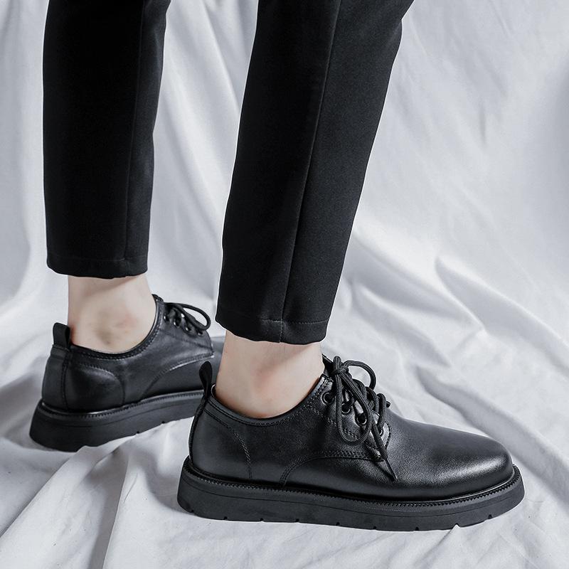 New Casual Round Head Leather Shoes British Style Small Leather Shoes Men'S Trend Men'S Large Size Shoes 86269-M