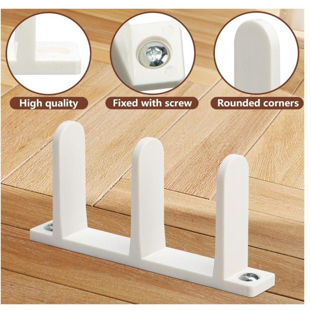 4pcs Easy Installation Cabinet Sliding Door Guide Sliding Closet Door Guide  Smooth Operation