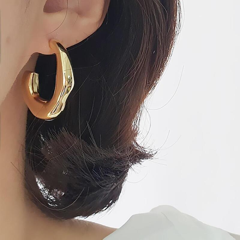

Runlock Ring Wave Earrings Gold Women s Fashion Silver Silver