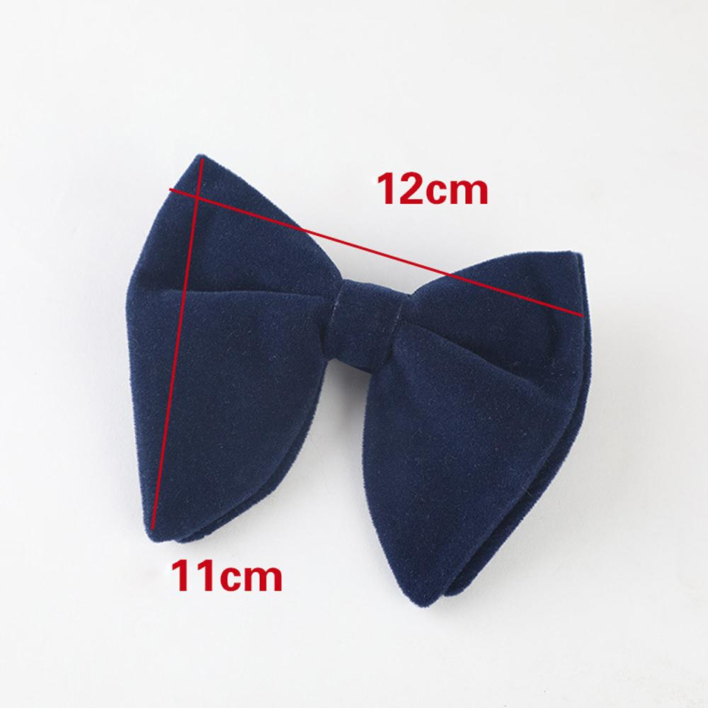 Christmas Gift Women Formal Wear Accessories Bow Knot Bow Tie Horn Bow Ties Neck Tie Planted Velvet