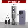 Electric Wine Opener with Automatic Corkscrew & Foil Cutter – Rechargeable Type-C Corkscrew Bottle Opener for Home, Kitchen & Party, Black,1 Pack