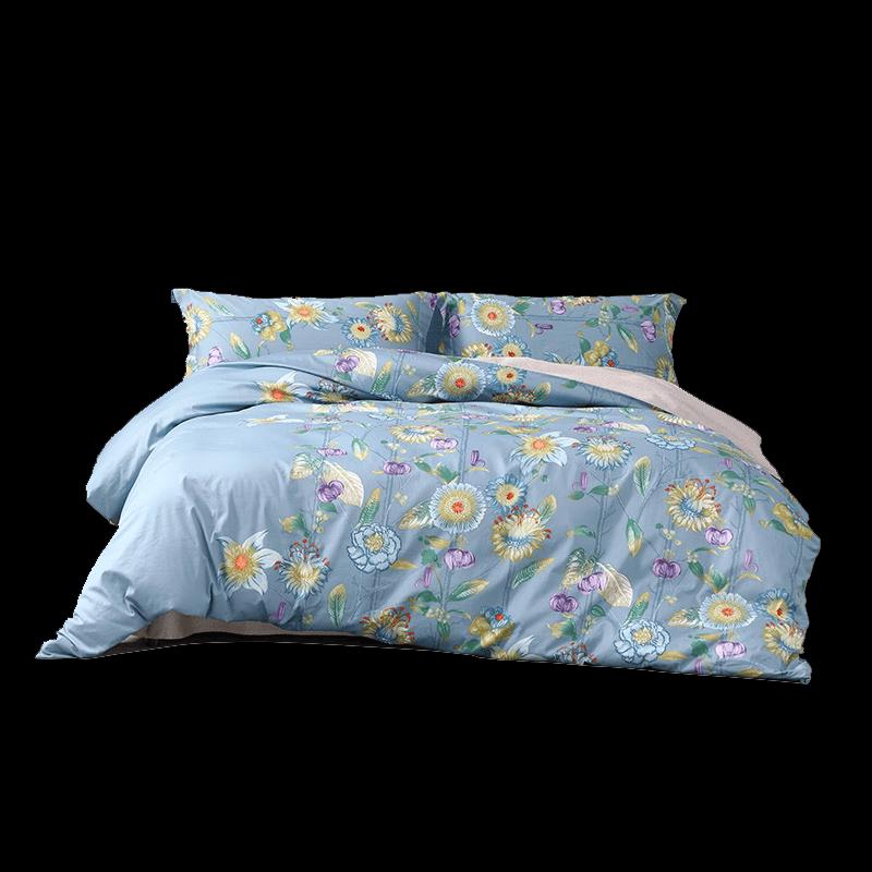 Mercury Home Textiles Twilight Whispers Four-Piece Bedding Set