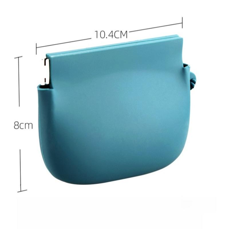 1pcs Silicone Waterproof Wallet Lightweight Outdoor Travel Casual Lipstick Earphone Key Storage Pouc