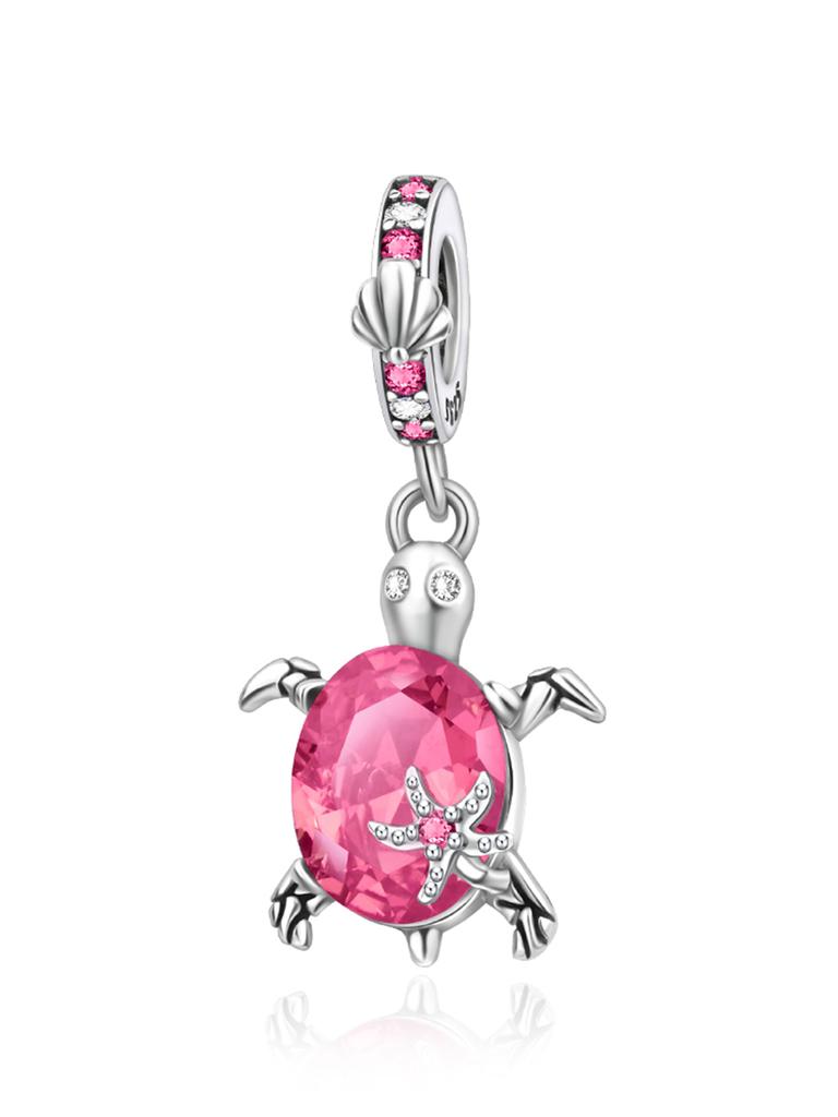 New Copper 12 Colors Sea Turtle Series Pendant Fine Jewelry Charm Fit Genuine Original Diy Bracelet Accessories Women Jewelry