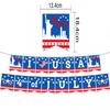American Independence Day Balloon Banner Set Flag Planting July 1th National Day Gathering Background Banner Hanging Party Decor