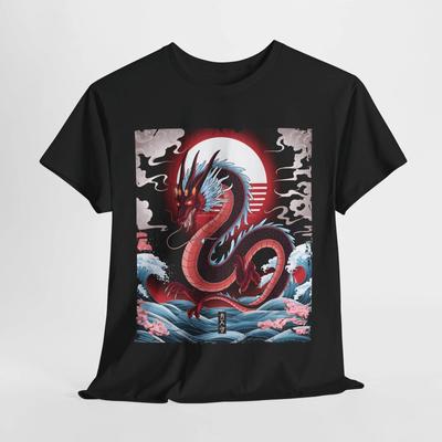 DRAGON T-Shirt | Japanese Demon Samurai Tee | Bushido Warrior Shirt