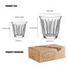 MHW-3BOMBER 6er Set Kleine Glasbecher 90ml/240ml Trinkgläser Latte Gläser für Espresso Glasbecher Café Bar Geschenke für Frauen
