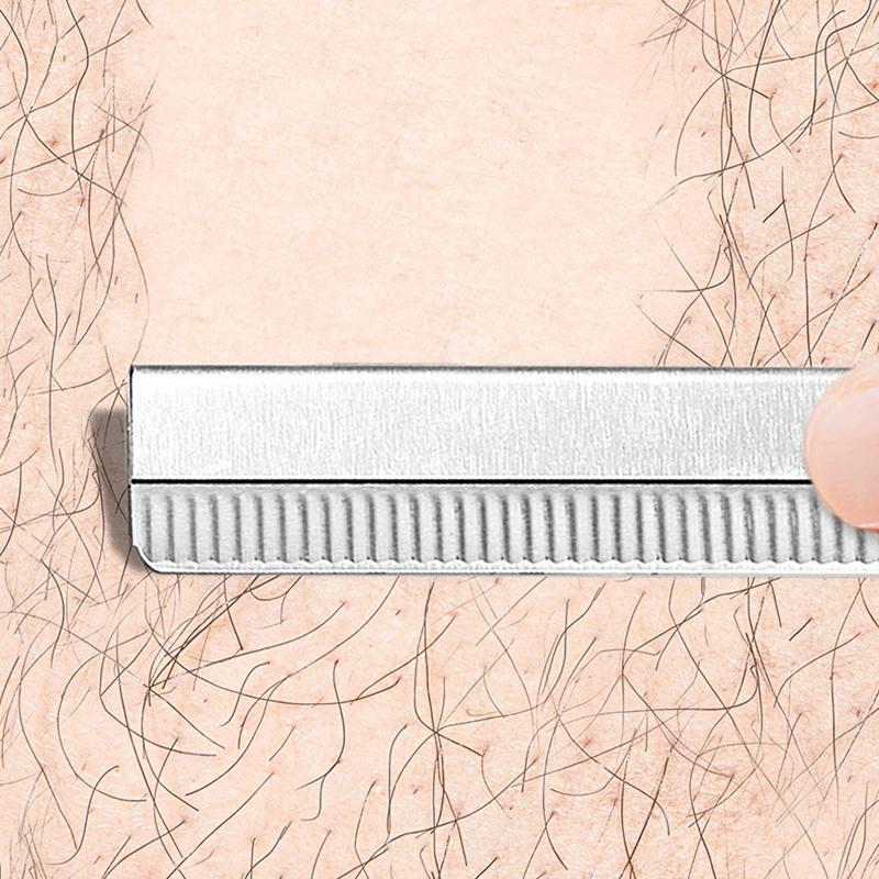 Safe Eyebrow Trimmer Foldable Stainless Steel Razor Professional Facial Hair Remover Shaver Woman Makeup Tools