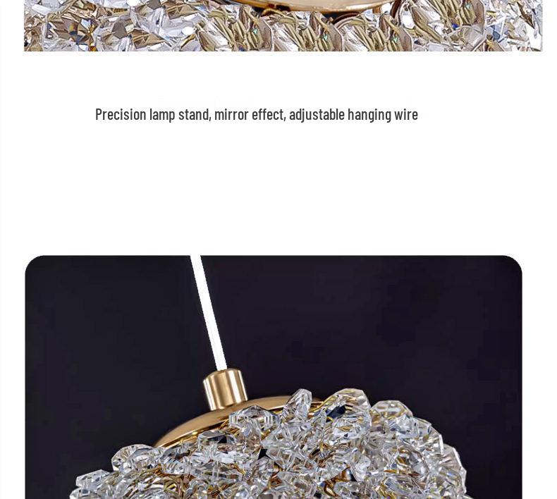 Luxury Crystal Pendant Light: Elegant Wrought Iron Hallway & Entrance Wall Lamp