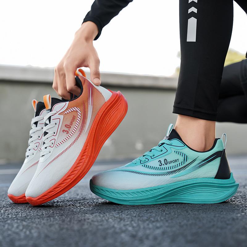 Racing running shoes men's ultra-light soft-soled sports shoes student skipping rope shock-absorbing shoes marathon running shoes Jinjiang shoes