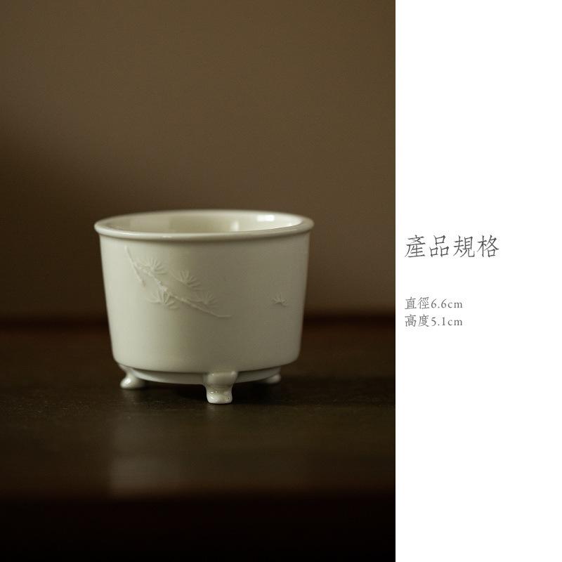 Embossed Pine Bamboo And Plum Antique Incense Holder Zen Incense Waterfall Incense Burners Aromatherapy Censer Tableware Craft