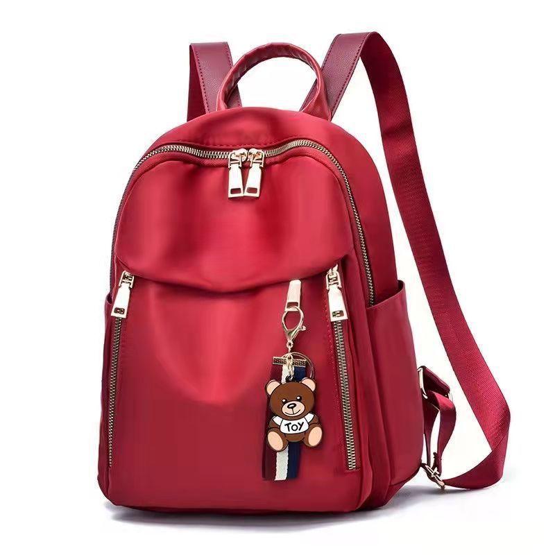 Korean Style Women's Oxford Cloth Canvas Backpack - Large Capacity Travel Schoolbag 2025
